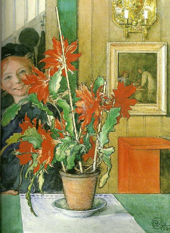 Carl Larsson britas kaktus-skrattet Germany oil painting art